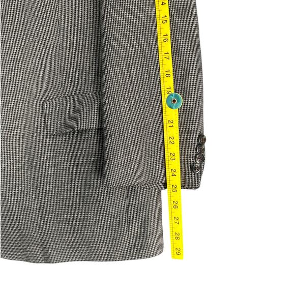 Hart Schaffner Marx Gray Tweed Notched Lapel Single Vent Blazer Jacket 48 R - Picture 6 of 10